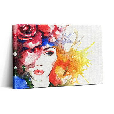 Obraz na plátně 30x20 Barevný portrét ženy