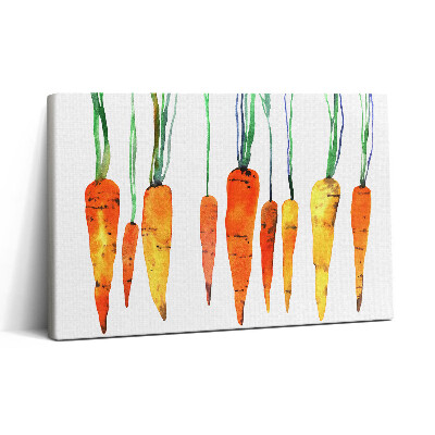 Obraz canvas 30x20 Akvarelová ilustrace mrkve