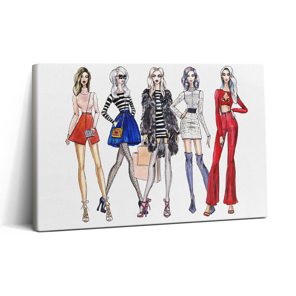 Obraz canvas 30x20 Módní dívky