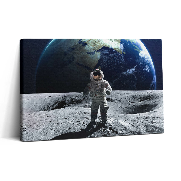 Obraz canvas 30x20 Astronaut na Měsíci