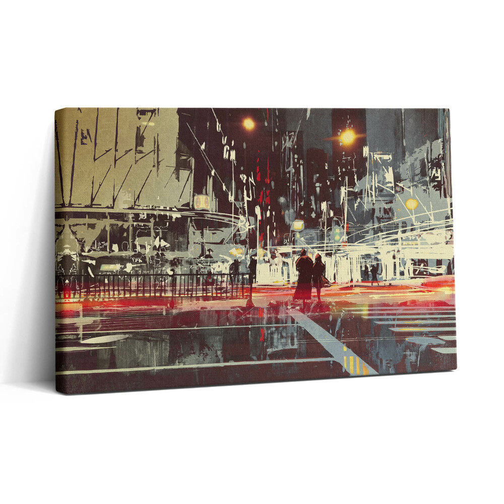 Obraz canvas 30x20 Noční scéna města