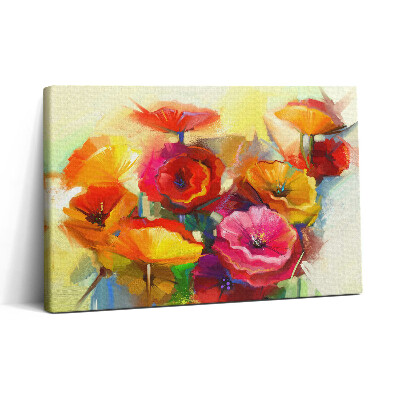 Obraz canvas 30x20 Barevné máky