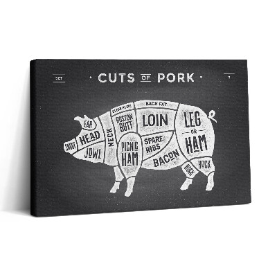 Obraz canvas 30x20 Plakát prasete - řezník