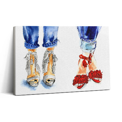 Obraz canvas 30x20 Dámské vysoké podpatky