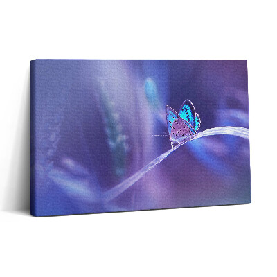 Obraz canvas 30x20 Motýl na trávě