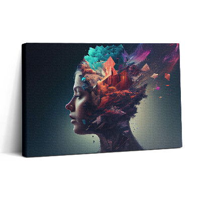 Obraz canvas 30x20 Abstraktní žena plná emocí
