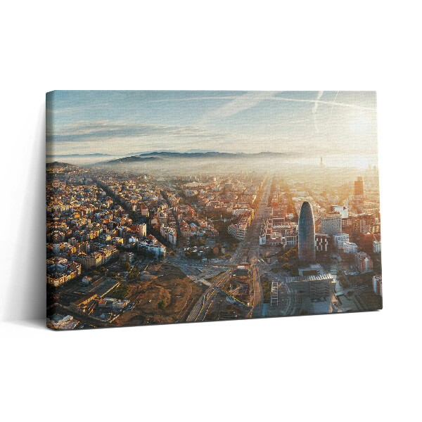Obraz canvas 30x20 Panorama Barcelony