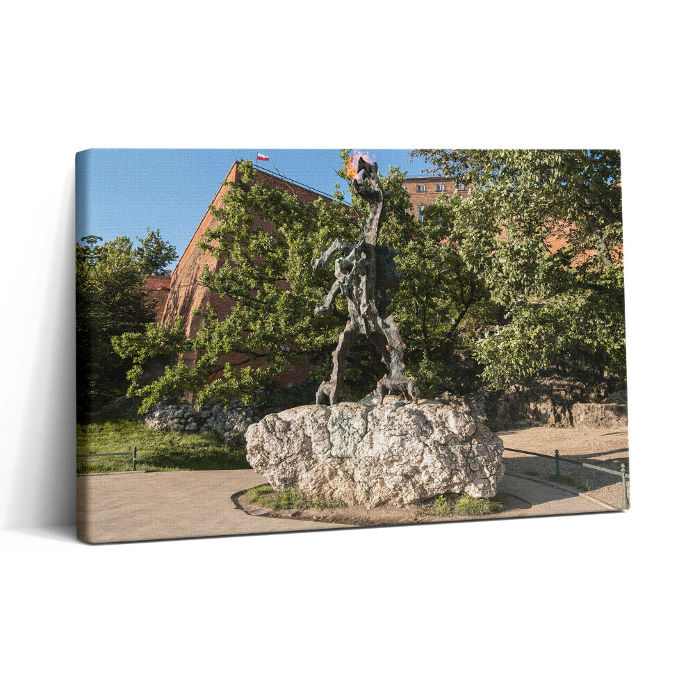 Obraz canvas 30x20 Krakovský památník Wawelského draka