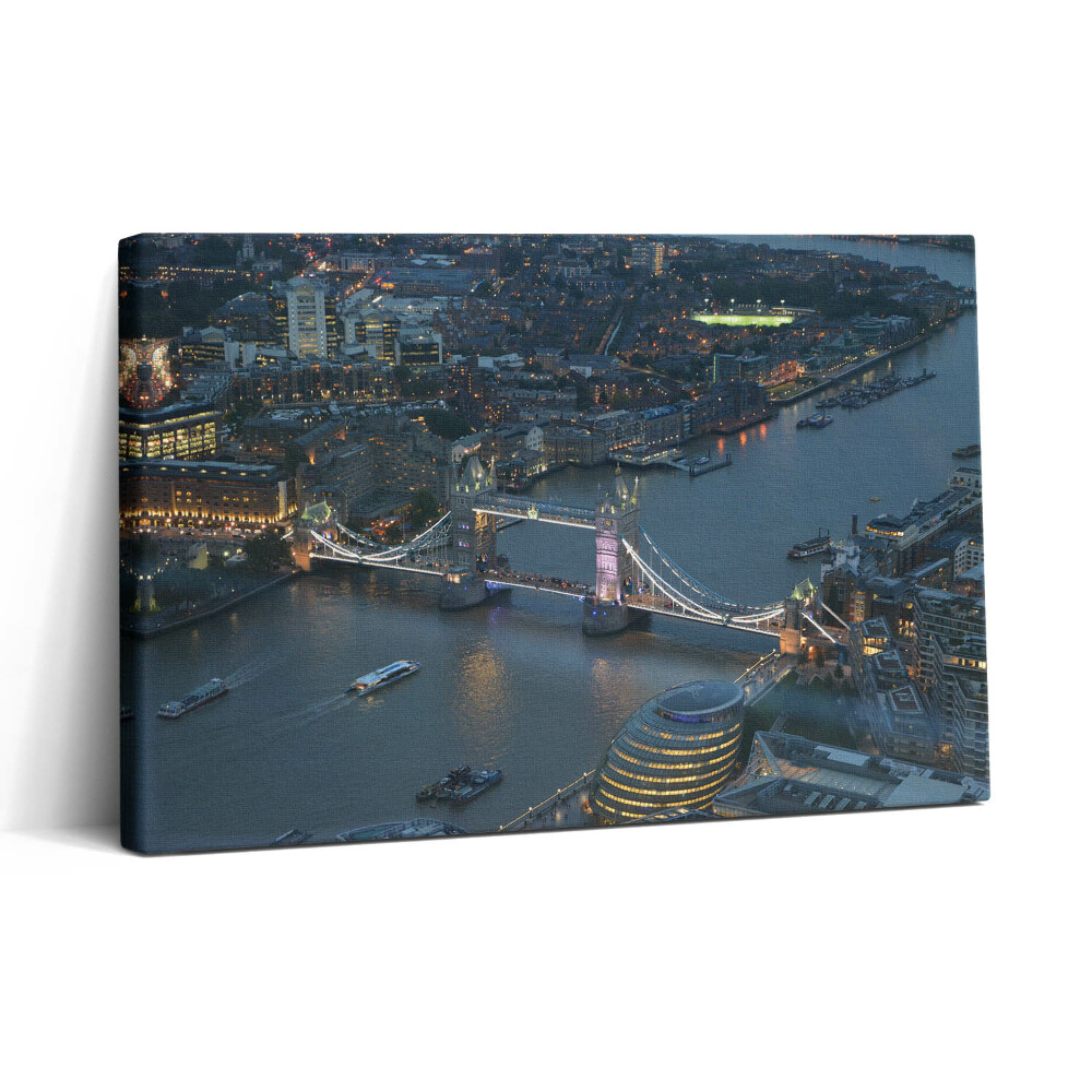 Obraz canvas 30x20 Tower Bridge v Londýně v noci