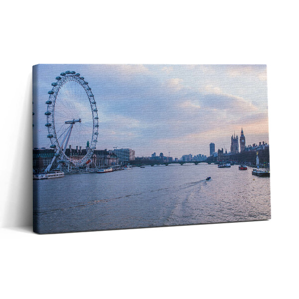 Obraz z fotografie na plátně 30x20 Panorama města London Eye