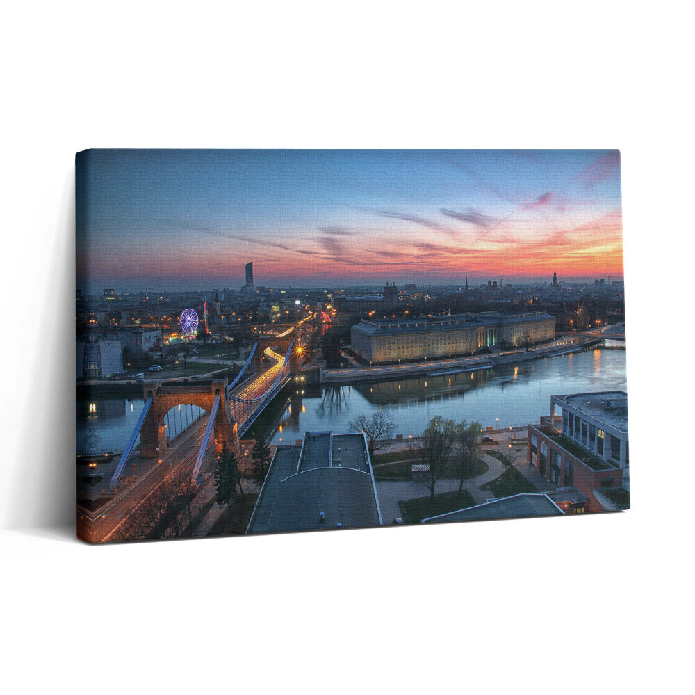 Obraz na plátně 30x20 Vratislav z ptačí perspektivy