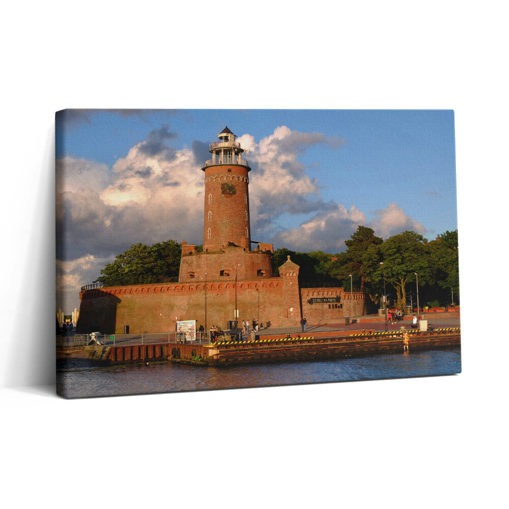 Obraz canvas 30x20 Maják v Kolobrzegu v Polsku