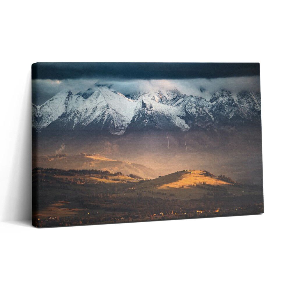 Obraz canvas 30x20 Tatry v zimním panoramatu