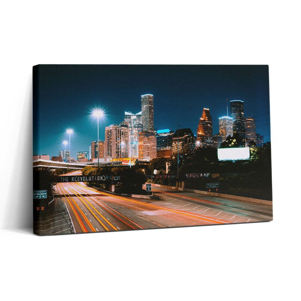 Obraz canvas 30x20 Město Houston v noci