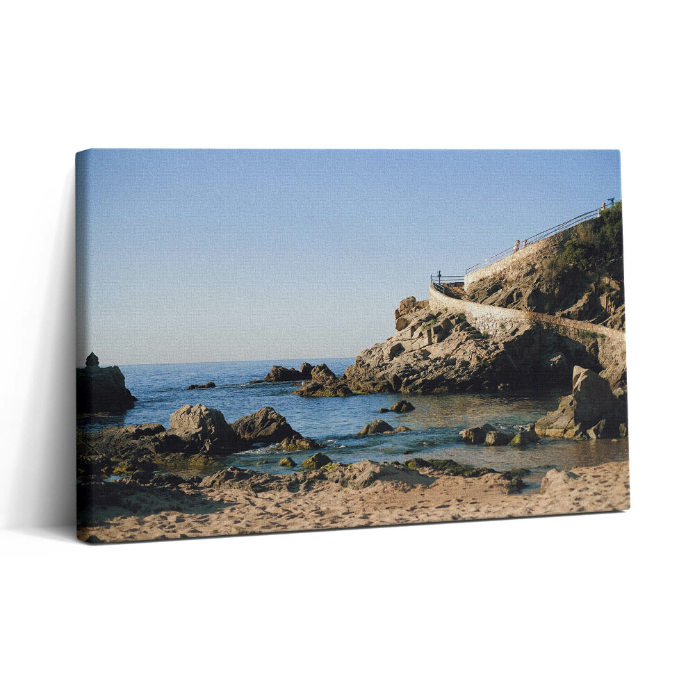 Obraz canvas 30x20 Pláž na pobřeží Costa Brava