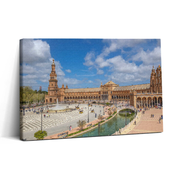 Obraz z fotografie na plátně 30x20 Španělské náměstí v Seville
