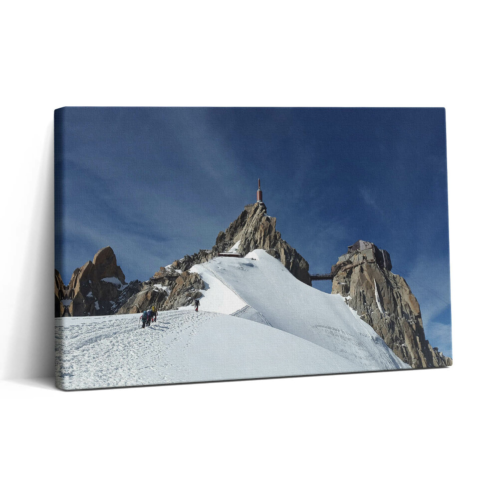Obraz canvas 30x20 Vrchol hory v zimě