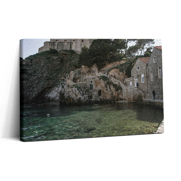 Obraz z fotografie na plátně 30x20 Dubrovnická čtvrť