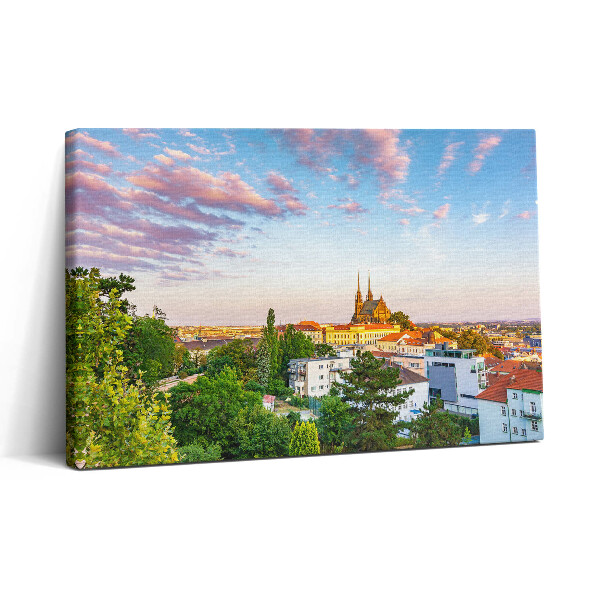 Obraz z fotografie na plátně 30x20 Budovy Brno Česká republika