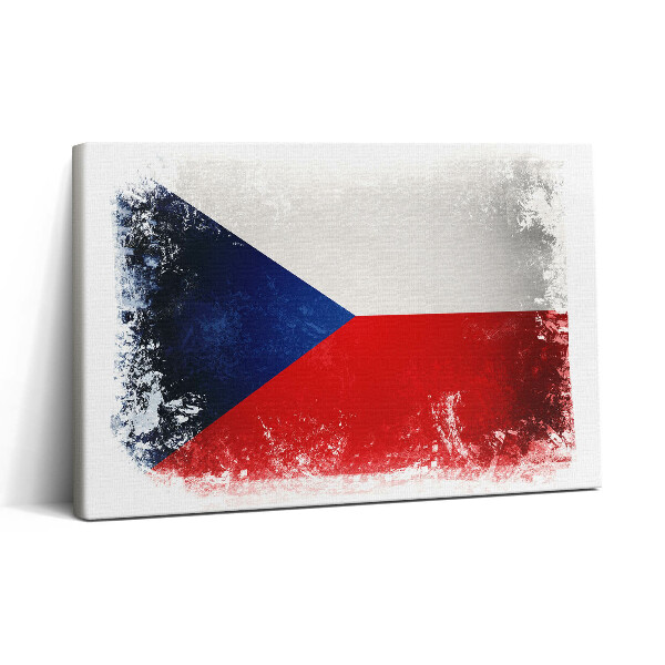 Obraz na plátně 30x20 Česká vlajka