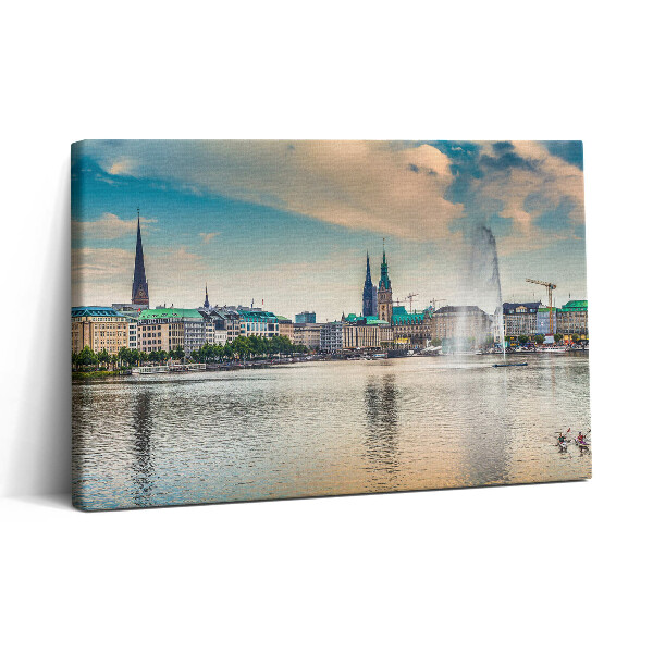 Obraz na plátně 30x20 Binnenalster v Hamburku