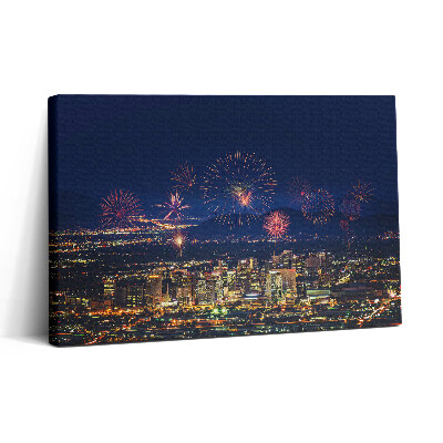 Obraz canvas 30x20 Město Phoenix v noci