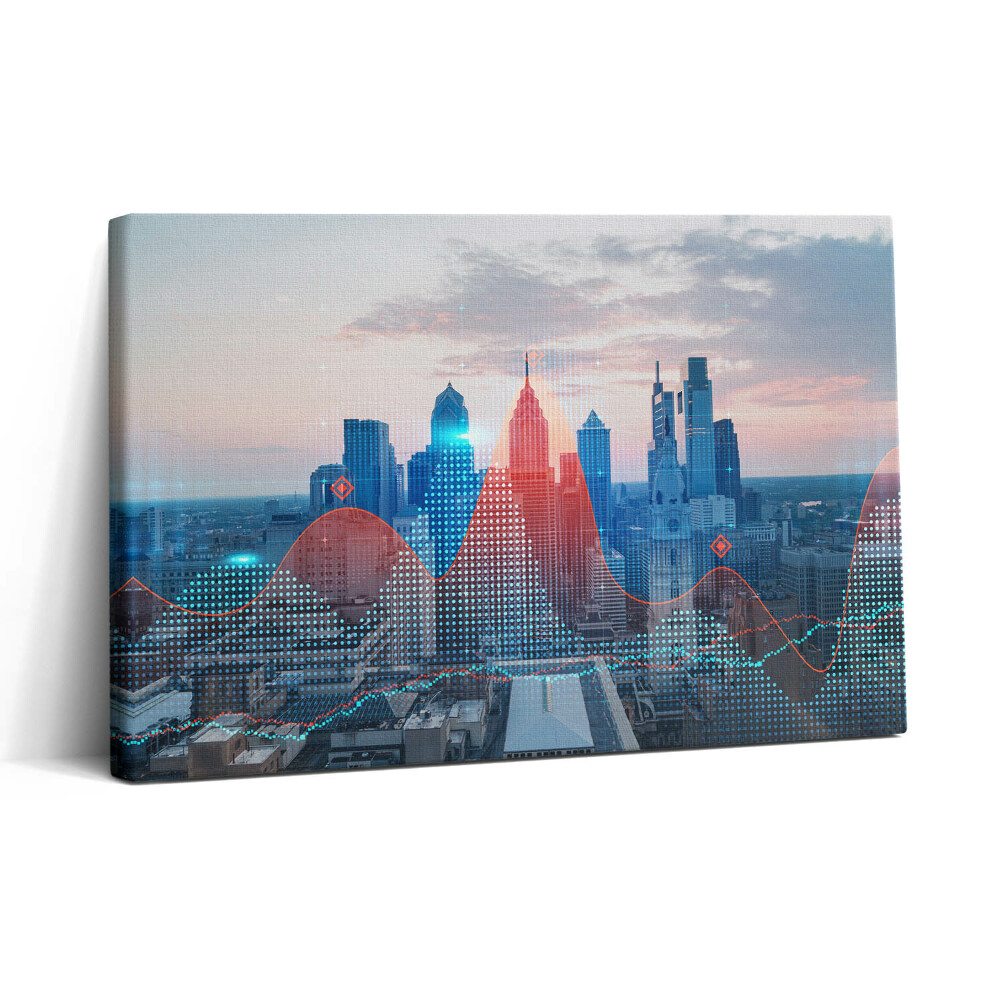 Obraz canvas 30x20 Mrakodrapy ve Filadelfii