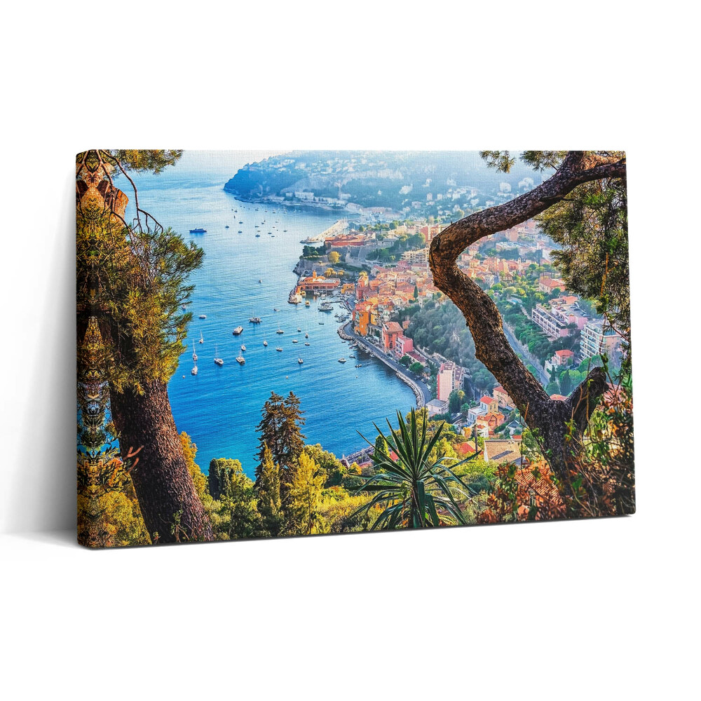 Obraz canvas 30x20 Vesnice Villefranche-sur-Mer
