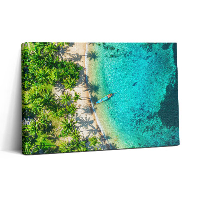 Obraz canvas 30x20 Tropická pláž na ostrově Koh Tao