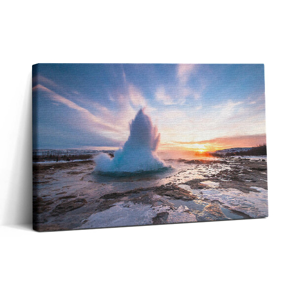 Obraz na plátně 30x20 Gejzír na ostrově Island