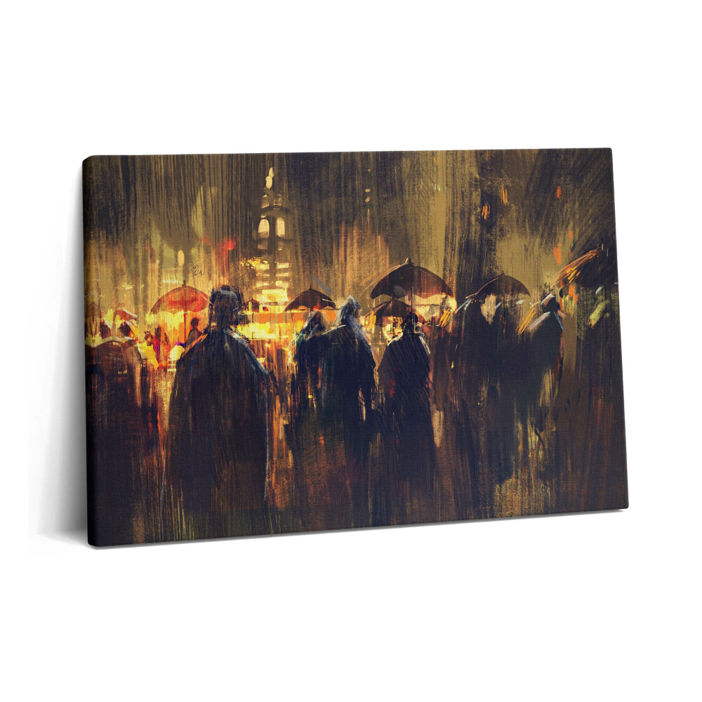 Obraz z fotografie na plátně 60x40 cm Impresionismus v umění - tržiště