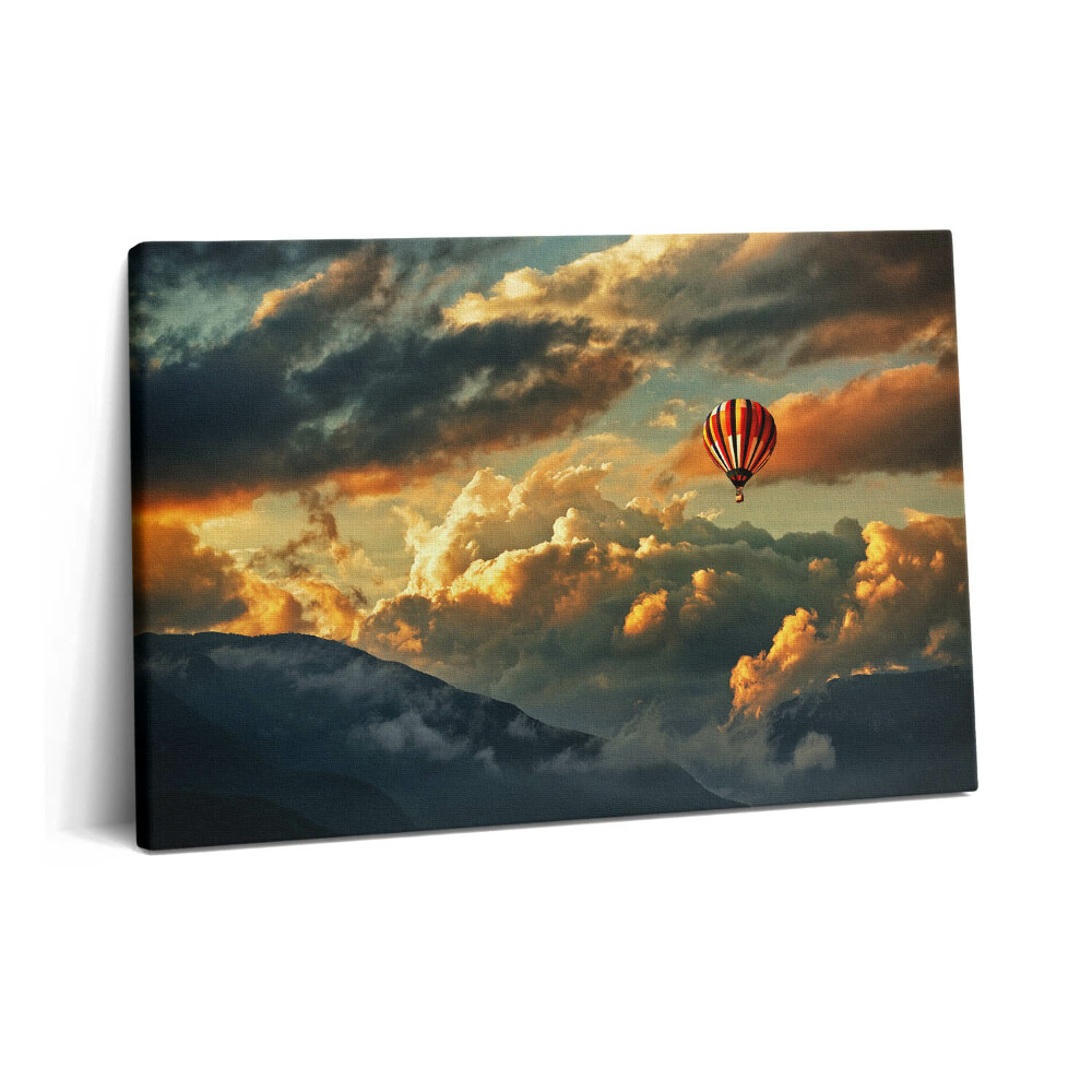 Obraz canvas 60x40 cm Let balonem mezi mraky