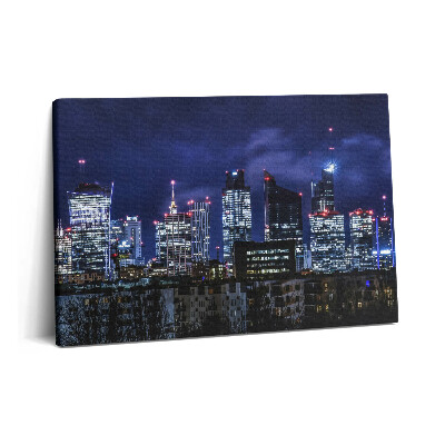 Obraz na plátně 60x40 cm Městské budovy v noci