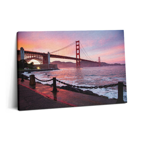 Obraz z fotografie na plátně 60x40 cm Pohled na most Golden Gate