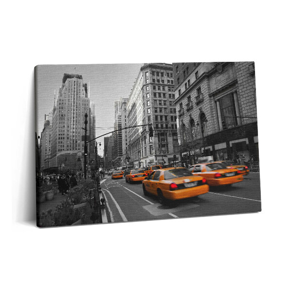 Obraz z fotografie na plátně 60x40 cm Provoz taxíků na manhattanském bulváru