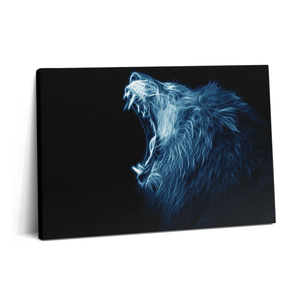 Obraz canvas 60x40 cm Řeč těla divokého lva