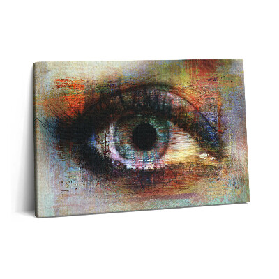 Obraz na plátně 60x40 cm Street art - oko s texturou