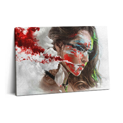 Obraz canvas 60x40 cm Portrét indiánky