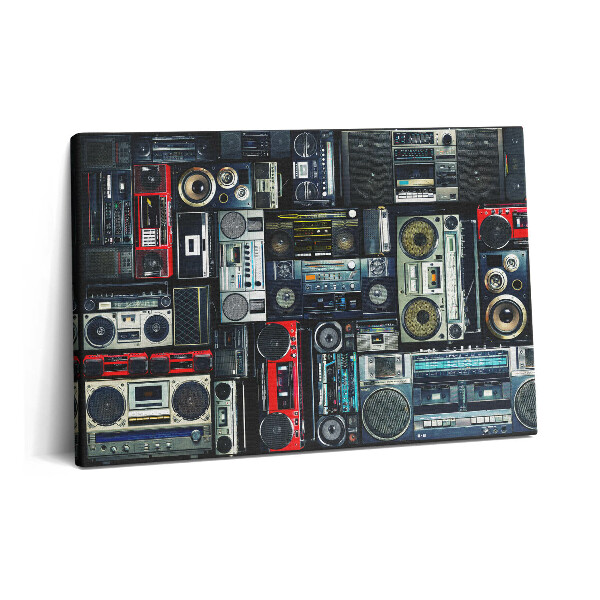 Obraz canvas 60x40 cm Hudba - Vintage Boombox