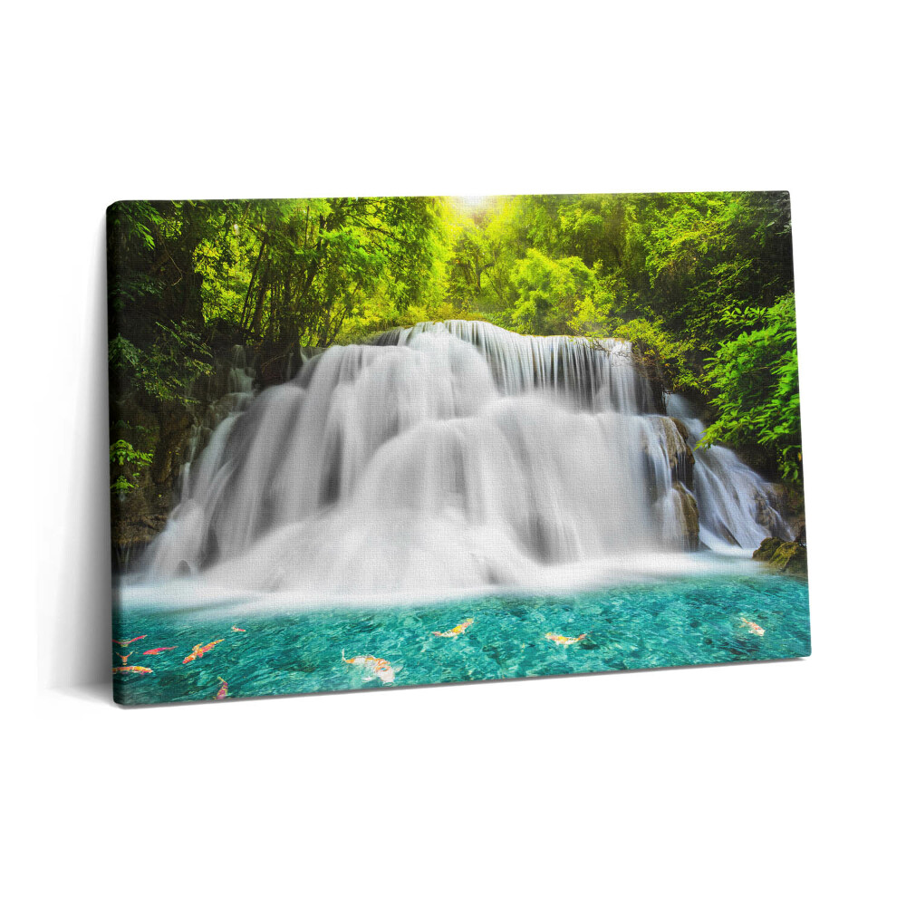 Obraz na plátně 60x40 cm Vodopád Huai Mae Khamin v Thajsku