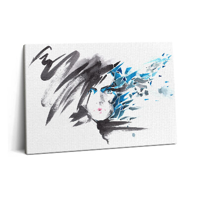 Obraz na plátně 60x40 cm Žena potýkající se s abstrakcí