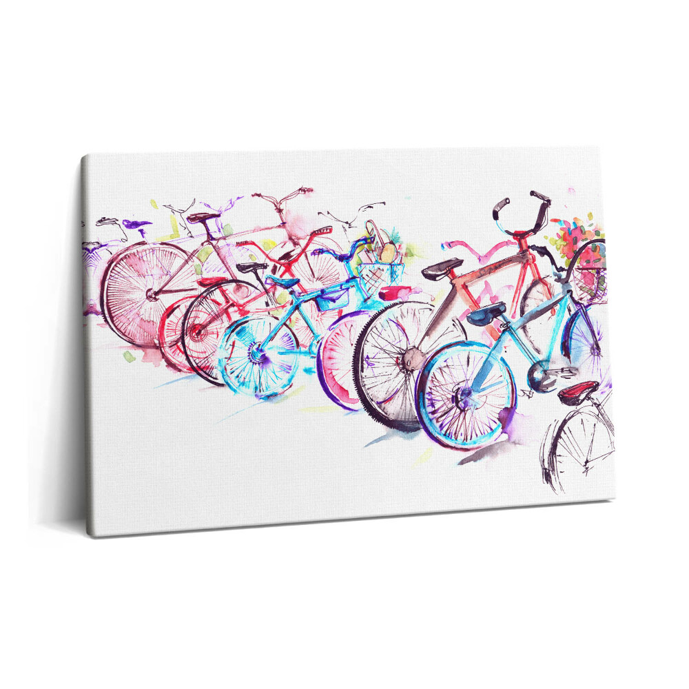 Obraz na plátně 60x40 cm Barevná městská kola