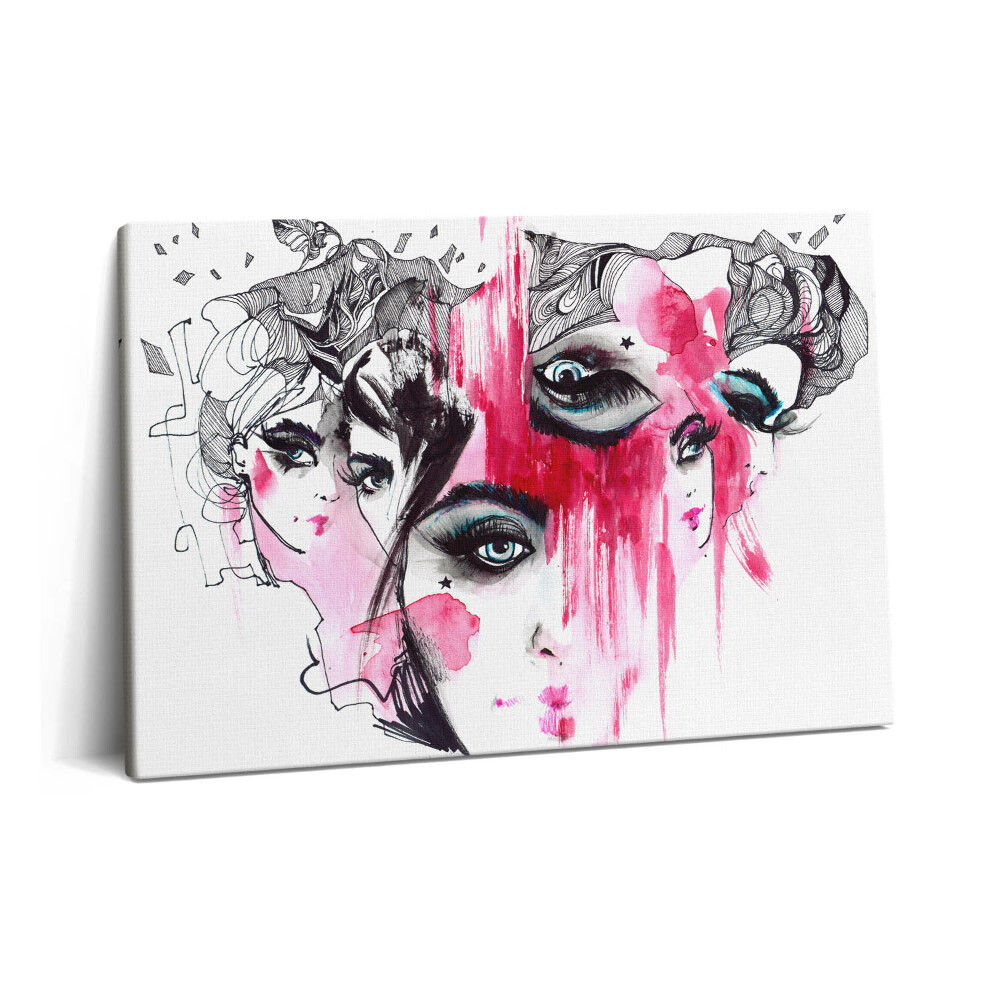 Obraz z fotografie na plátně 60x40 cm Mnoho tváří abstrakce