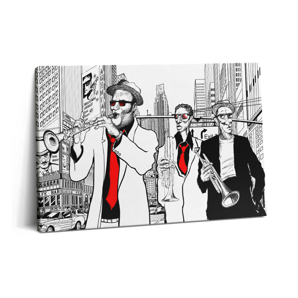 Obraz na plátně 60x40 cm jazzová kapela