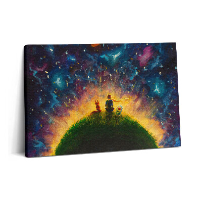 Obraz na plátně 60x40 cm Abstraktní ilustrace Malého prince