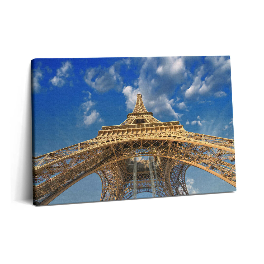 Obraz z fotografie na plátně 60x40 cm Eiffelova věž ve Francii