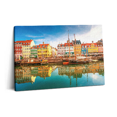 Obraz z fotografie na plátně 60x40 cm Město u vody