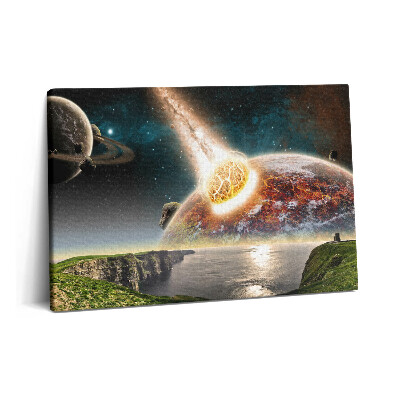 Obraz canvas 60x40 cm Planety na konci světa