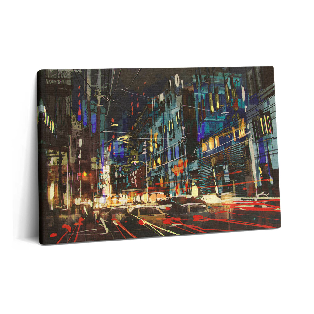 Obraz canvas 60x40 cm Noční město