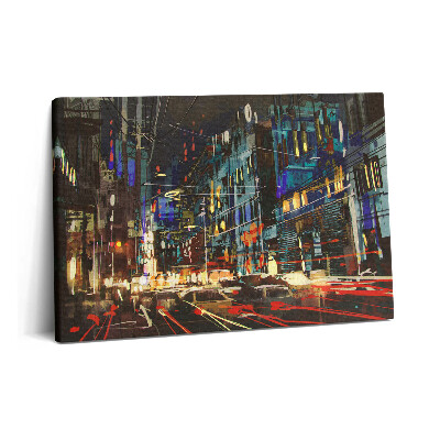 Obraz canvas 60x40 cm Noční město